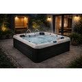 Wellness Tub Infinity Spa 006 - Luxe en Energiezuinige 3-Persoons Jacuzzi - Dark Grey