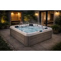Wellness Tub Infinity Spa 006 - Luxe en Energiezuinige 3-Persoons Jacuzzi - Teak