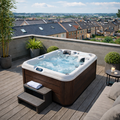 Wellness Tub Infinity Spa 007 – Luxe en Compacte 2-Persoons Jacuzzi – Brown