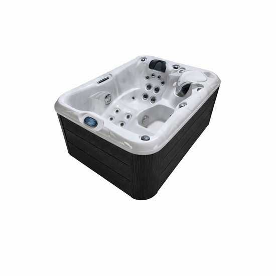 Wellness Tub Infinity Spa 007 – Luxe en Compacte 2-Persoons Jacuzzi – Dark Grey