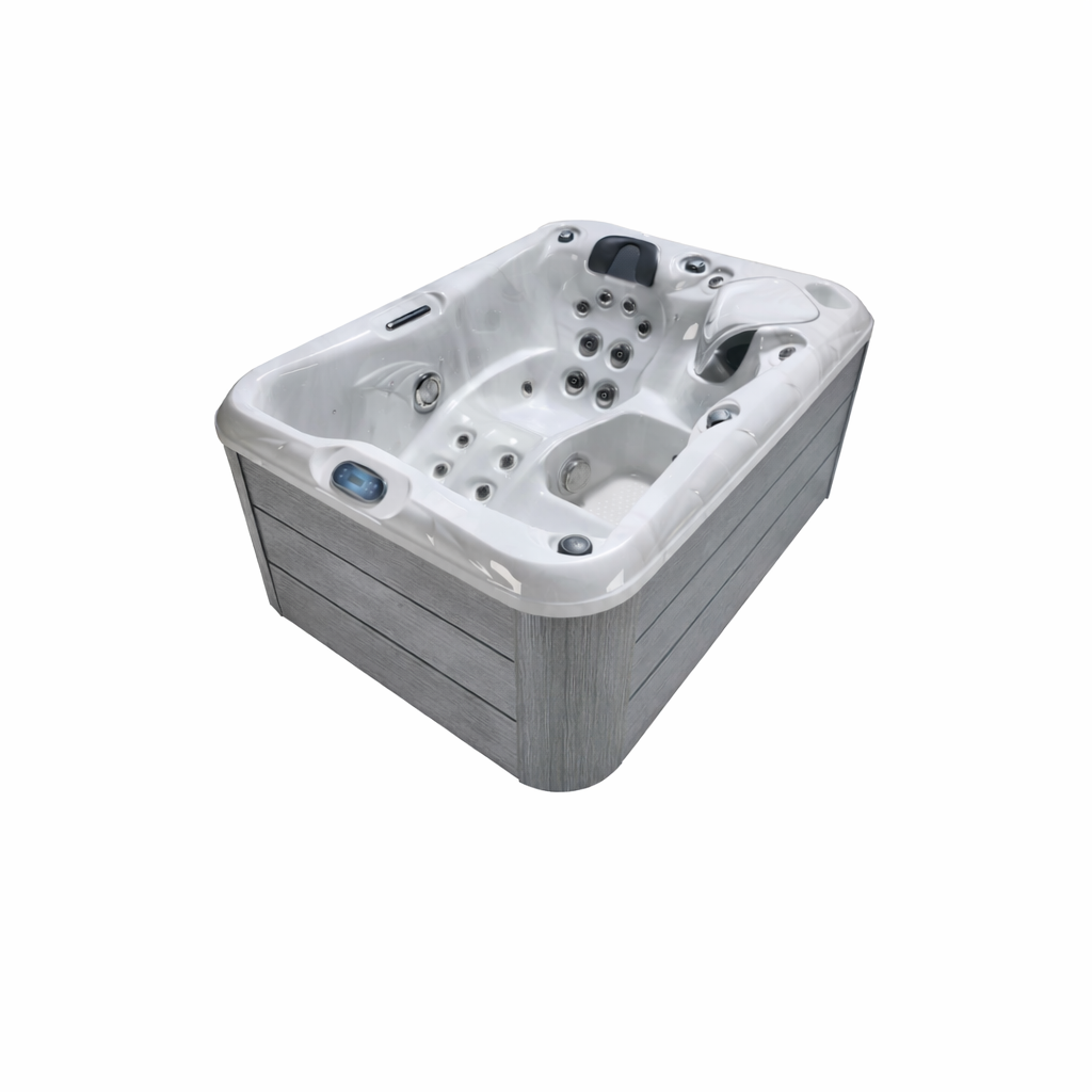 Wellness Tub Infinity Spa 007 Light Grey – 2-Persoons Jacuzzi – Wellness Tub afbeelding