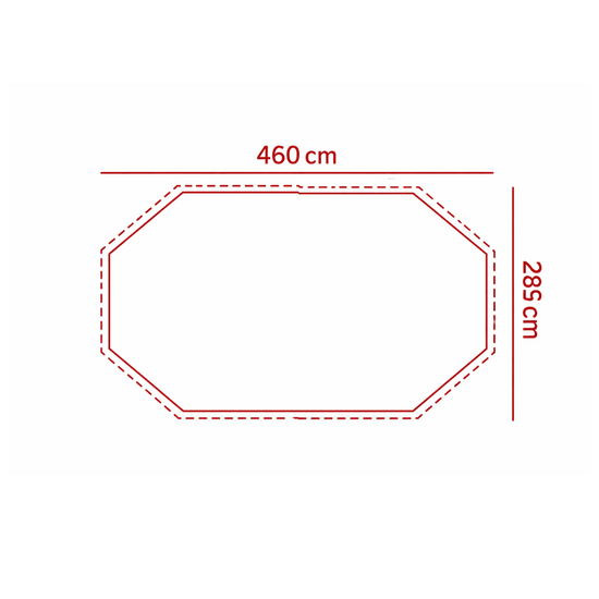 Interline  Interline Bali 4,60 x 2,85 m/1,36 m Deluxe Pakket
