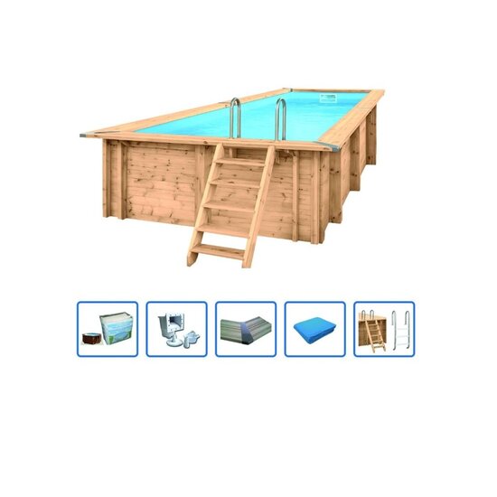 Interline  Interline Bali rechthoek 5,00 x 2,50 m/1,49 m - inclusief pakket