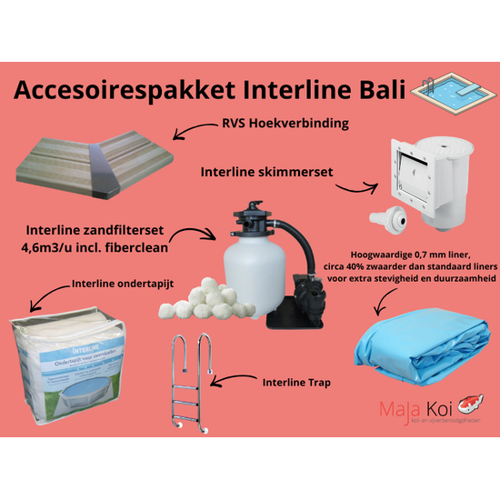 Interline  Interline Bali ovaal 6,40x4,00m/1,38m - inclusief pakket