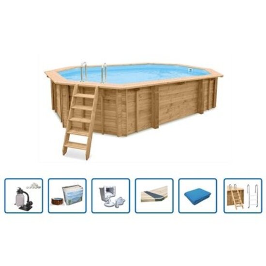 Interline  Interline Bali ovaal 8,40x4,90/1,36m Deluxe pakket