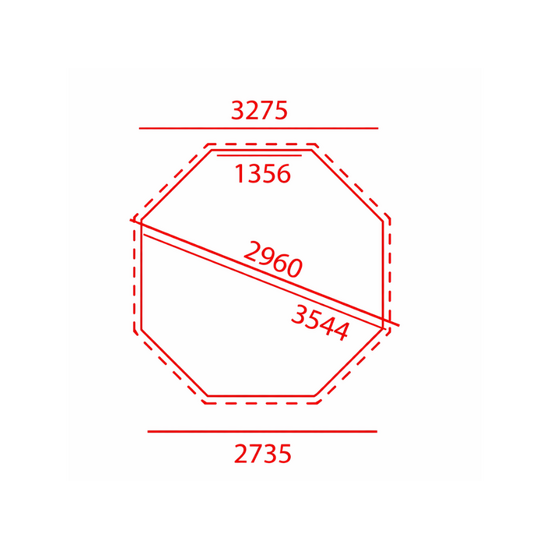 Interline  Interline Bali rond 3,55m/1,16m Deluxe pakket