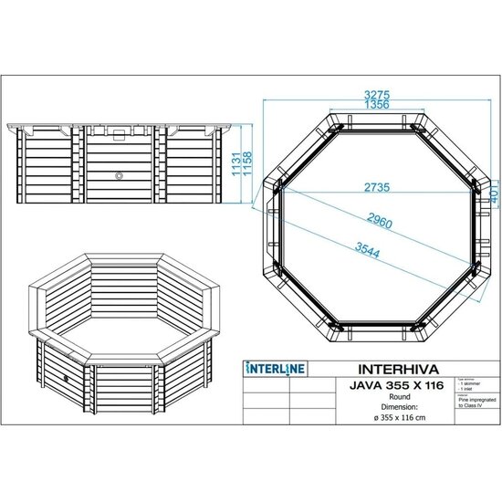 Interline  Interline Java 5,30m - 136cm Premium Pakket