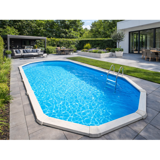 Interline  Interline Diana ovaal 7,30x3,60m - 132cm - Inclusief pakket