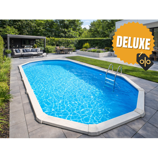 Interline  Interline Diana ovaal 7,30x3,60m - 132cm - Deluxe pakket