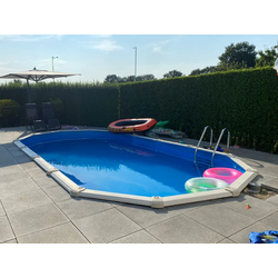 Interline Diana ovaal 8,50x4,90m - 132cm - Inclusief pakket