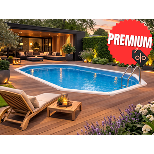 Interline Diana ovaal 6,10x3,60m - 132cm - Premium pakket