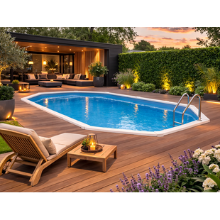 Interline Diana ovaal 6,10x3,60m - 132cm - Inclusief pakket