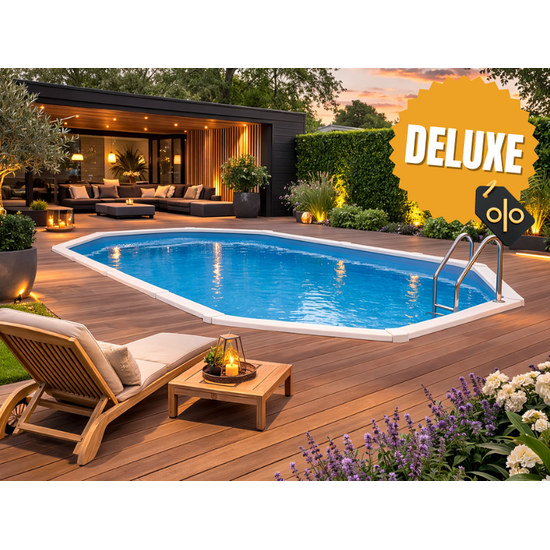 Interline  Interline Diana ovaal 6,10x3,60m - 132cm - Deluxe pakket