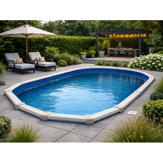 Interline  Interline Diana ovaal 8,50x4,90m - 132cm - Inclusief pakket