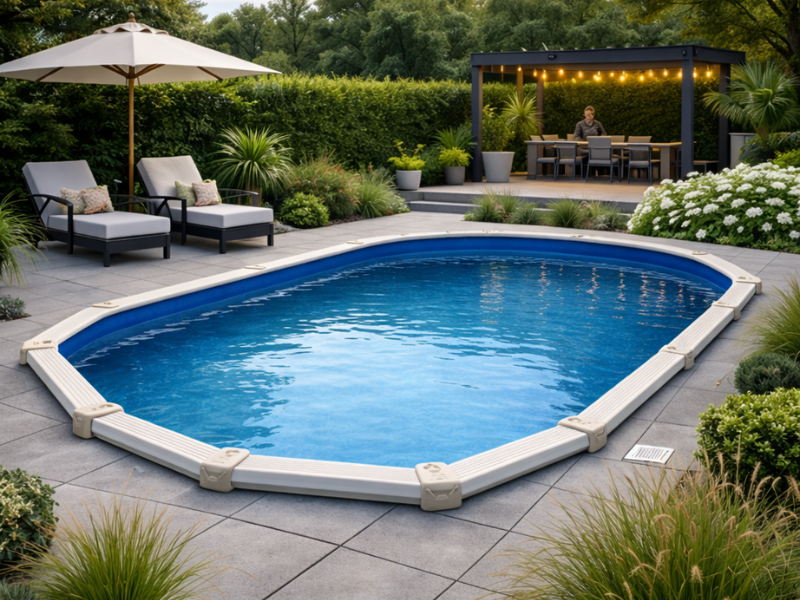 Interline Interline Diana ovaal 8,50x4,90m - 132cm - Inclusief pakket