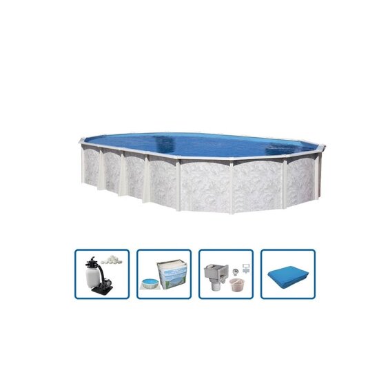 Interline  Interline Diana ovaal 7,30x3,60m - 132cm Premium pakket