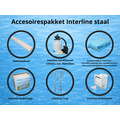 Interline  Interline Diana ovaal 6,10x3,60m - 132cm - Premium pakket