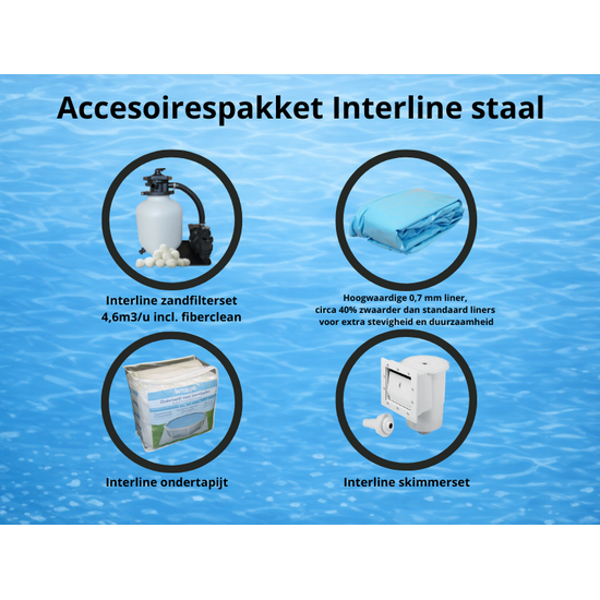 Interline  Interline Century ovaal 7,30x3,60m - Inclusief Pakket