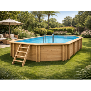 Interline Bali ovaal 8,40x4,90 - 1,36m - Inclusief  Pakket