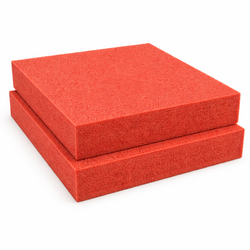 Filterschuim 50x50x10 cm - Filtermateriaal - fijn rood