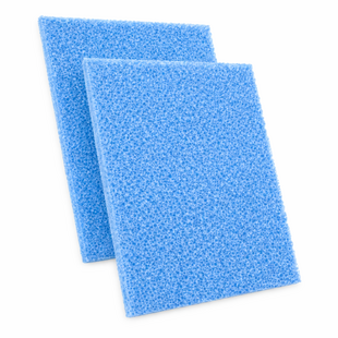 Geschikt voor filterschuim 75x50x2 Grof blauw - PPI 10