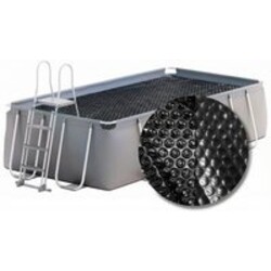 Solar cover Premium rechthoekig - W'eau  - 488 x 244 cm (zeilmaat 476 x 234) - Zwart