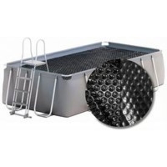 W'eau  Solar cover Premium rechthoekig - 488 x 244 cm (zeilmaat 476 x 234) - Zwart - W'eau