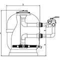 HRS VIENNA I zandfilter | SIDE | 22 m³/h | Ø 750 mm - HRS