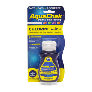 Chlorine 4-in-1 teststrips Yellow - AquaChek