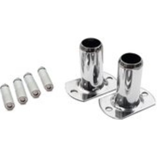 W'eau W’eau RVS verankeringsset zwembadtrap AISI 304 met 40 mm diameter voor veilige montage van zwembadtrappen - W’eau