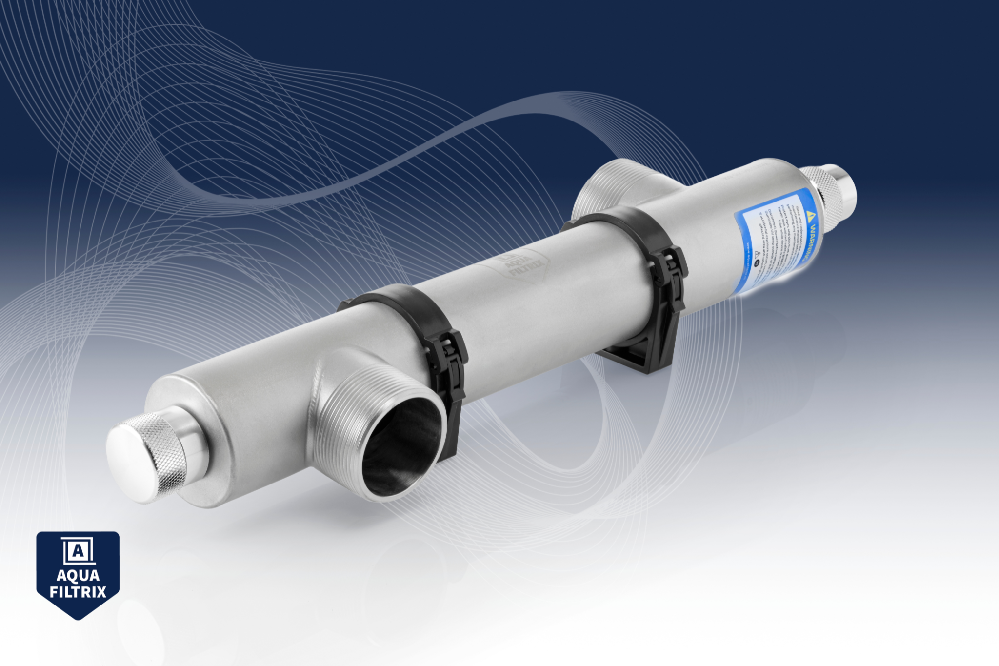 Aquafiltrix VHI-SDE UV-C Unit waterdesinfectie 048 304RVS - Aquafiltrix