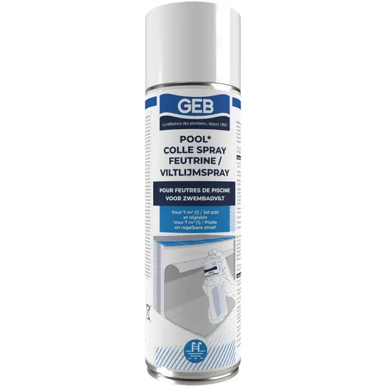 GEB GEB Pool zwembadvilt lijmspray, 500 ml, o.a. geschikt voor beton en hout