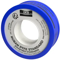 Pool standaard PTFE-tape | 12 mm x 12 m x 0,075 mm - GEB