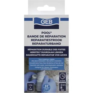 Pool anti-lek reparatietape | glasvezeldoek | 5 cm x 1,5 m