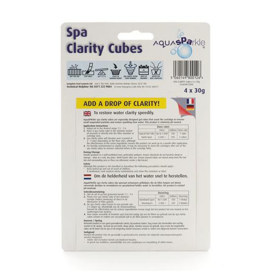 AquaSPArkle Spa Clarity Cubes - AquaSPArkle