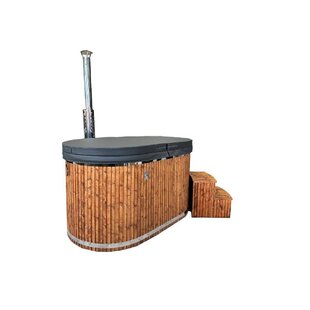 Hottub ovaal 200cm - 2 persoons - interne houtkachel - Sofuro