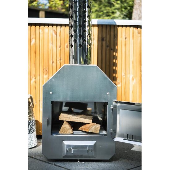 Sofuro Hottub ovaal 200cm - 2 persoons - interne houtkachel - Sofuro