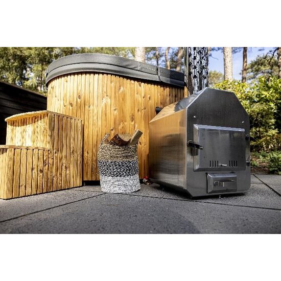 Sofuro Hottub ovaal 200cm - 2 persoons - interne houtkachel - Sofuro