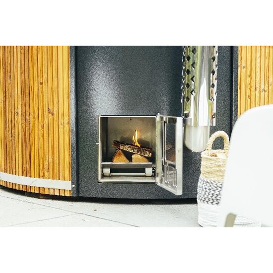 Sofuro Hottub rond 200cm - 4-6 persoons - interne houtkachel - Sofuro