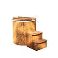 Sofuro Ijsbad rond 100cm thermowood - 1 persoon - box trap - Sofuro