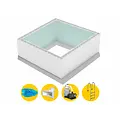 W'eau High Density Polystyreen Plunge Pool zelfbouwpakket - 3,00 x 3,00 x 1,20 m