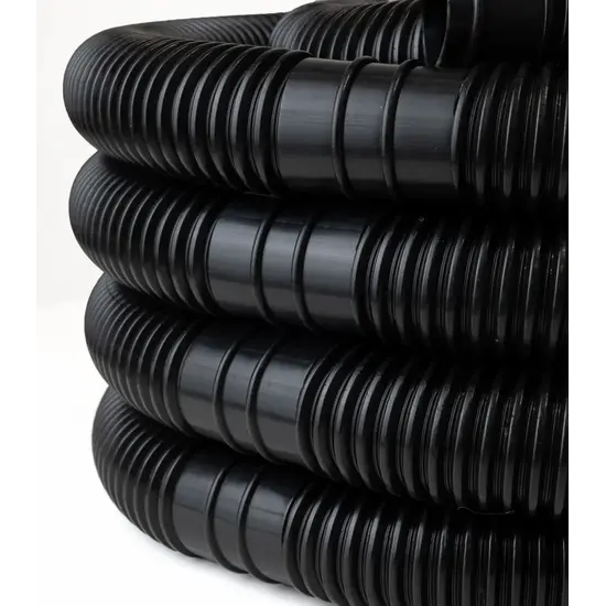 W'eau Zwembadslang 32 mm - 9 meter - Zwart