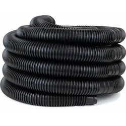 Zwembadslang 32 mm - 12 meter - Zwart
