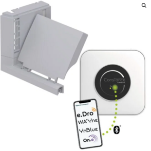Constance automatische waterniveauregeling lichtgrijs - Weltico