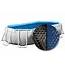 W'eau Solar cover ovaal - 488/485 x 305/360 cm (zeilmaat 468 x 278) - Zwart/Blauw - W'eau