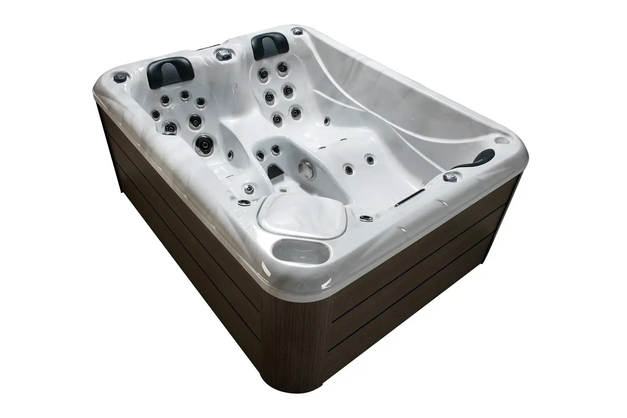 Wellness Tub Infinity Spa 006 Dark Grey - 3 Persoons Jacuzzi - Wellness Tub