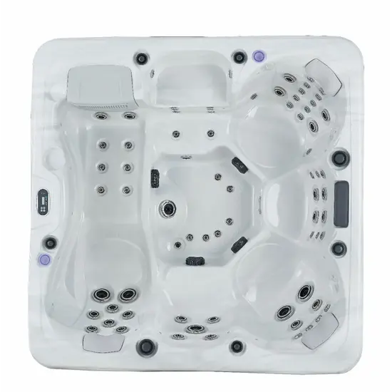 W'eau Monaco spa – 6 persoons – 72 jets – Full Foam isolatie – Balboa besturing – Cooldown seat