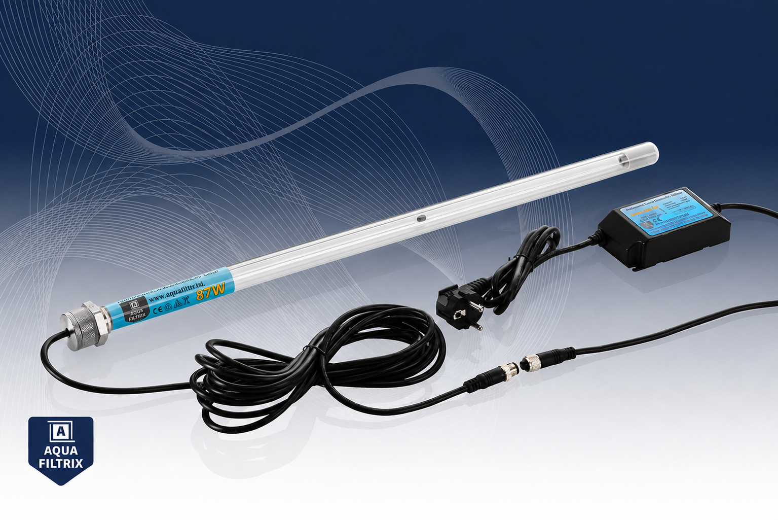 Aquafiltrix Dompel UV 87W Amalgaam met Trafo - Aquafiltrix