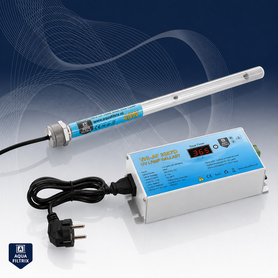 Aquafiltrix Dompel UV 48W Amalgaam met Ballast dagenteller - Aquafiltrix