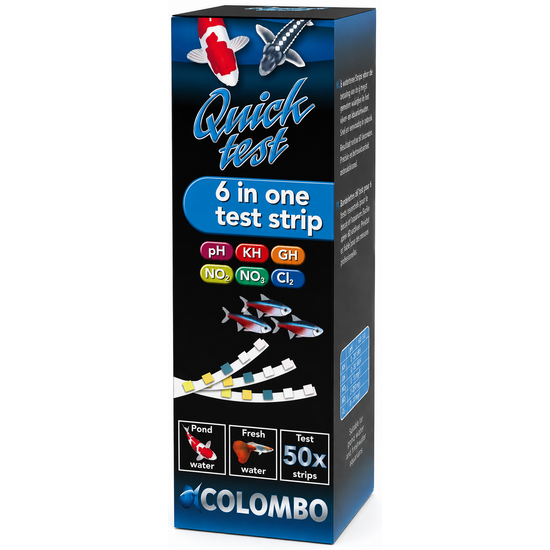 Colombo Quick Test 6 in 1 Teststrips Pond - Colombo
